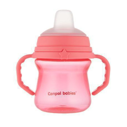 Hrnček so silikónovým náustkom FirstCup 150 ml Canpol Babies