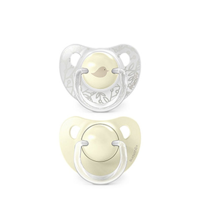 Cumlík anatomický silikón 0/6 m 2 ks Birdies Suavinex