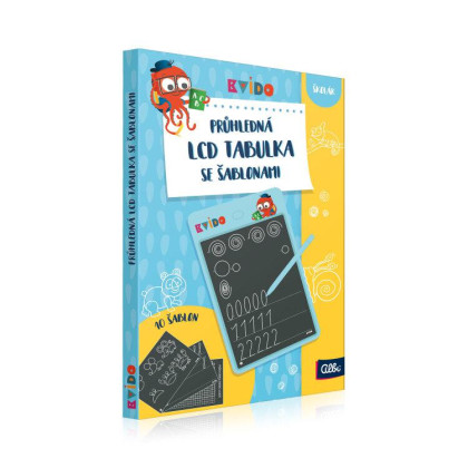 Kvído - Priehľadná LCD tabuľka so šablónami