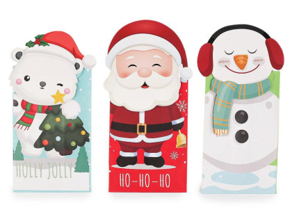 Vianočné / mikulášske darčekové vrecko sada 3 ks mix 3