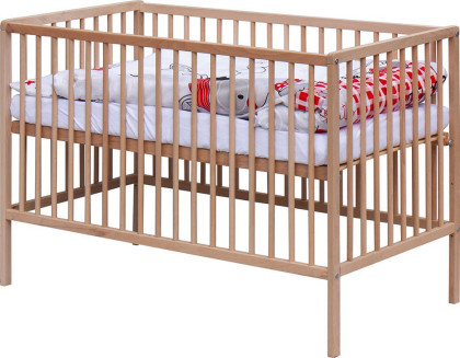 Detská postieľka s kompletnou výbavou Scarlett 120 x 60 cm - Bandy