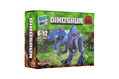 Stavebnica dinosaurus plast mix druhov v krabičke 13x10cm