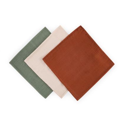 Súprava plienok bambusová mušelínová 3 ks Moussy 68 x 68 cm Petite&Mars