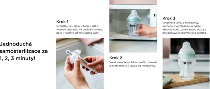 Dojčenská fľaša C2N ANTI-COLIC 260 ml 3ks 0m+