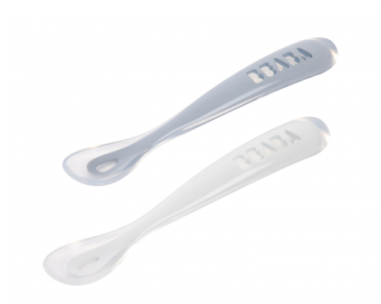 Prvá lyžička silikónová 2 ks s puzdrom