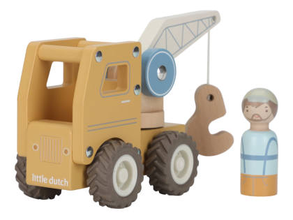 Autožeriav drevený Little Dutch