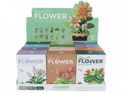 Stavebnica rastlina v kvetináči 105-365 ks