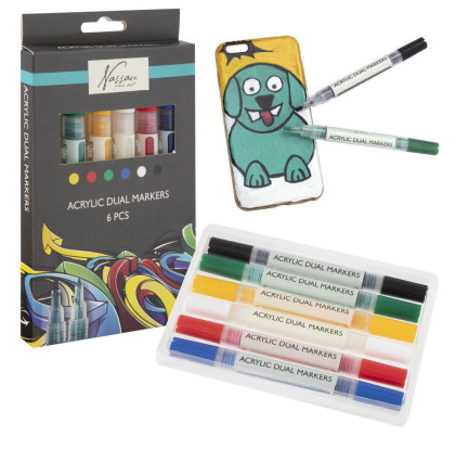 Súprava obojstranných akrylových popisovačov