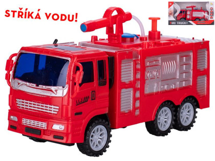 Auto hasiči 19 cm striekajúcu vodu na zotrvačník