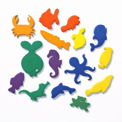 Penové denalepky Vodný svet - sada (8 mm)