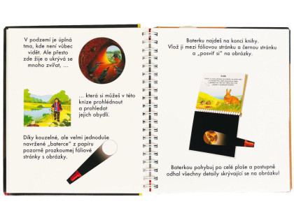 Zvieratá v podzemí Kniha s kúzelnou baterkou Daniel Moignot