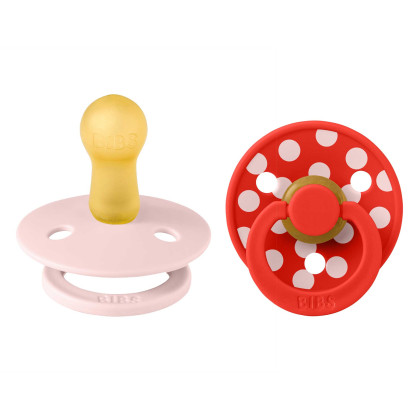 Cumlík z prírodného kaučuku Colour Polka 6 - 18 mesiacov Bibs