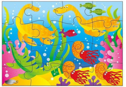 4 Puzzle v krabici - Dinosaury