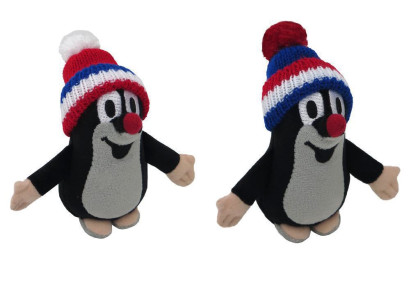 Krtko 12 cm čiapka trikolóra