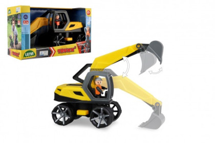 Auto Truxx 2 bager plast 33 cm s figúrkou