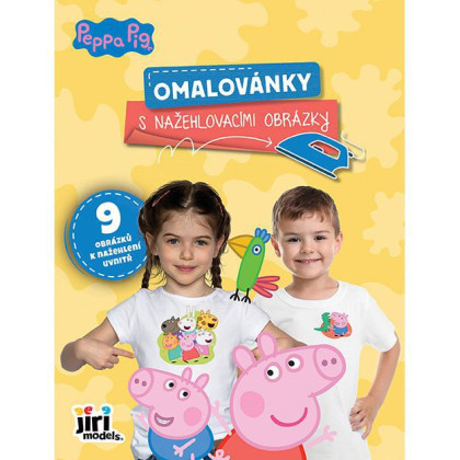 Omaľovánky s nažehľovacími obrázkami Prasiatko Peppa