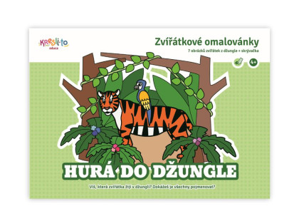 Zvieratkové omaľovánky - Hurá do džungle