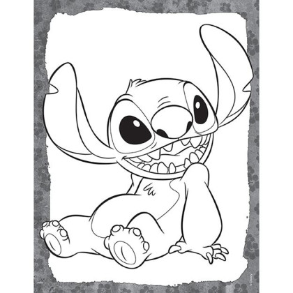 100 samolepiek s omaľovánkovými listami Lilo & Stitch