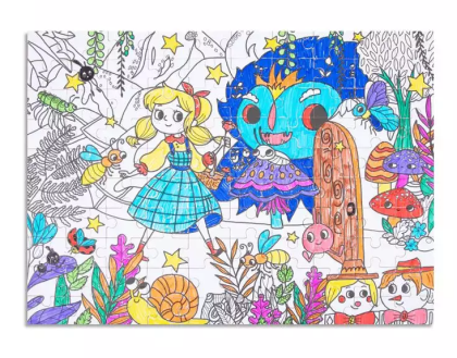 Vyfarbovacie puzzle Utajená záhrada 100 ks