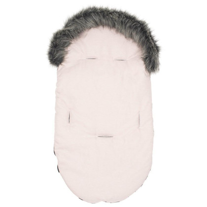 Detský fusák New Baby s kožúškom dusty pink