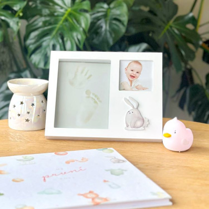 Fotorámik pre bábätko so sadou na 3D odtlačky Albi
