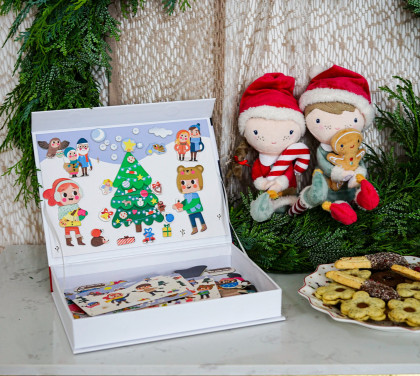 Magnetická kniha Vianoce – Christmas Magnetic Book Edukid
