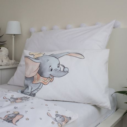Obliečky do postieľky Dumbo grey 100 x 135, 40 x 60 cm Jerry Fabrics