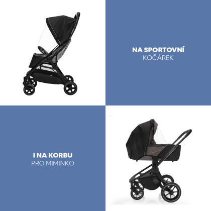 Pláštenka na kočík univerzálna exclusive Black Zopa