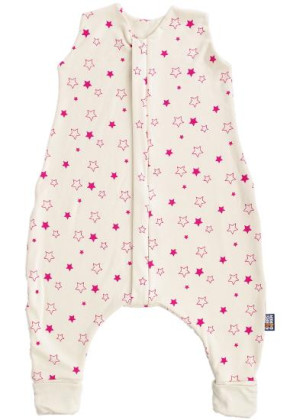 Letný bio spací vak s nožičkami fuchsiovej hviezdičky Kaarsgaren