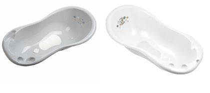 Vanička Zebra 100 cm so špuntom a protišmykovou podložkou Maltex