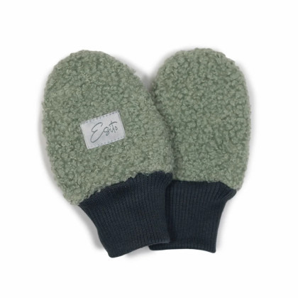 Zimné bezpalcové rukavice Teddy fleece double Olive Esito