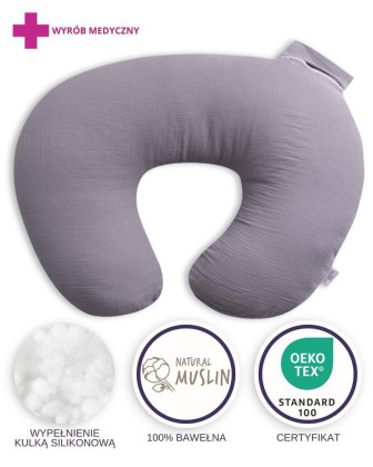 Mušelínový polohovací vankúš MiniRelax 140 cm Babymatex