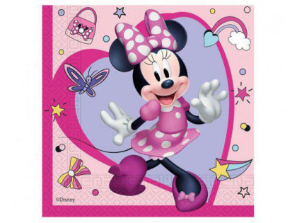 Obrúsky papierové EKO - Minnie Mouse (Junior) 33x33 cm / 20 ks