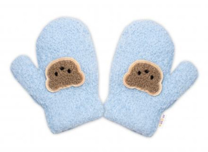 Zimné rukavičky, froté Medvedík 2 - 3 roky