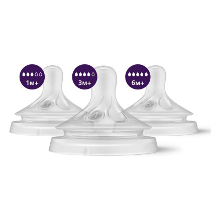 Cumlík Natural Response mix 1 m+, 3 m+, 6 m+, 3 ks Philips Avent