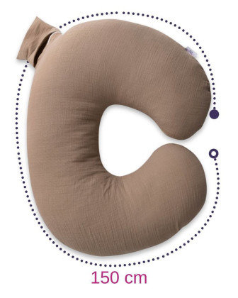 Mušelínový polohovací vankúš MiniRelax 140 cm Babymatex