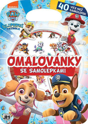 Omaľovánky so samolepkami Tlapková patrola