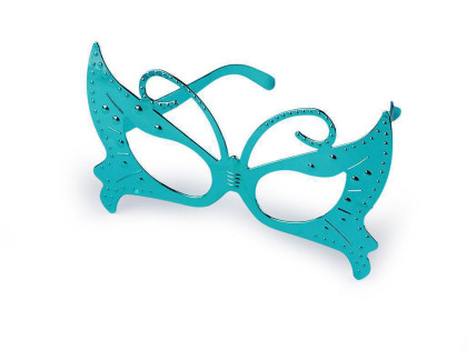 Karnevalové okuliare metalické