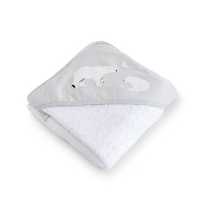 Detská bavlnená osuška s kapucňou 100x100 cm bonjourbébé