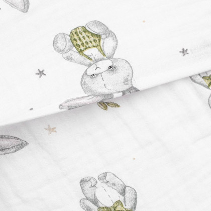 Mušelínový poťah na dojčenský vankúš - klin Standard 59 x 37 cm New Baby