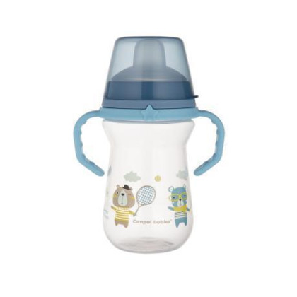 Hrnček so silikónovým náustkom FirstCup BONJOUR PARIS 250 ml Canpol Babies