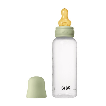 Antikoliková fľaša s kaučukovým cumlíkom 270 ml Bibs