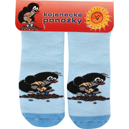 Ponožky dojčenskej froté Krtko obrázkové chlapčenské (3 páry)