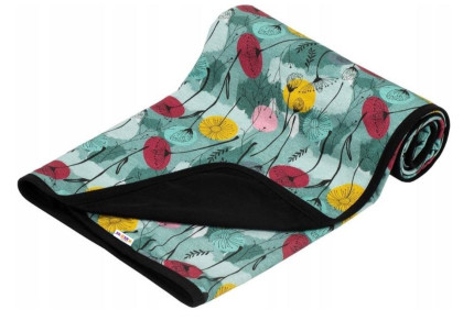 Detská bavlnená dvojvrstvová deka so vzorom lúky Baby Nellys