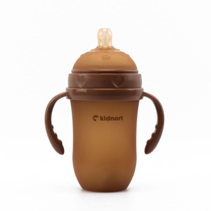 Dojčenská fľaša pre dojčené deti Eple 250 ml 6 m+ Kidnort