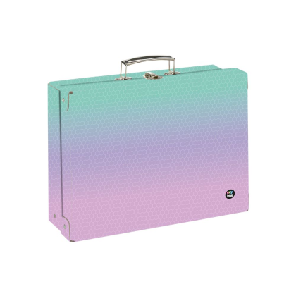 Kufrík lamino hranatý A4 OXY NEXT Ombre Pink