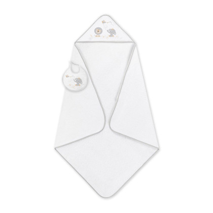 Osuška froté Sloník s drakom + podbradník Interbaby