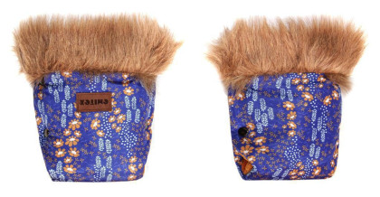 Rukavice EMMIK kvetinky Emitex MODRÉ