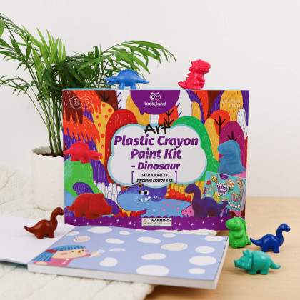 Kreatívna súprava Prvé voskovky 2 v 1 Dinosaurus Tookyland