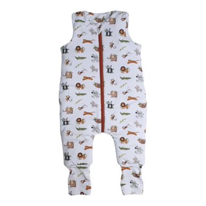 Spací vak s nohavicami Zoo biely Esito